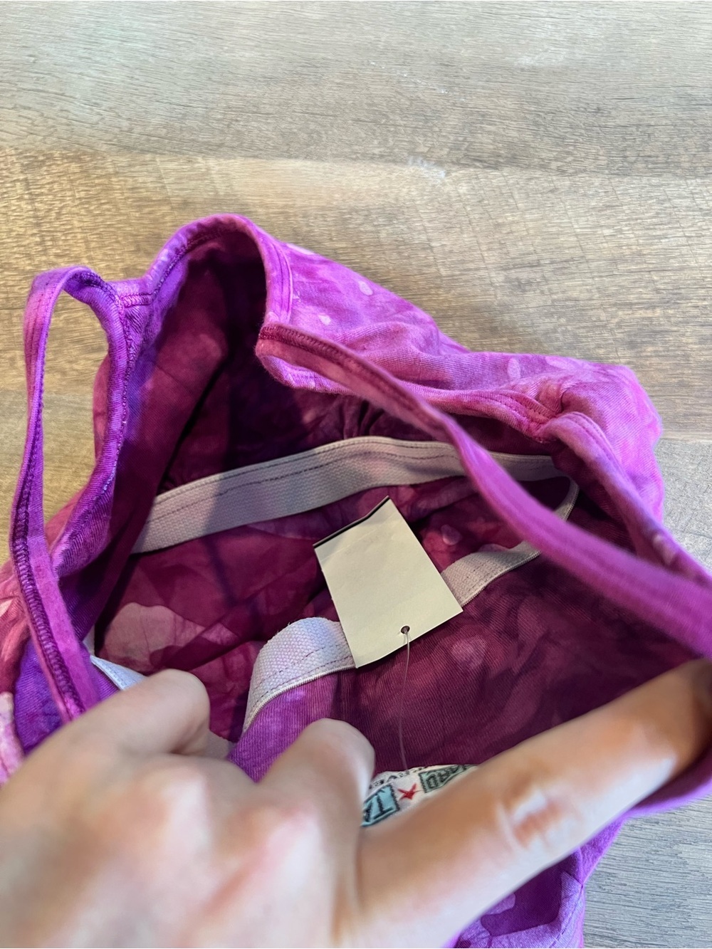 Hard Tail Pink Purple Tie-Dye Spaghetti Strap Tank - Picture 5 of 5